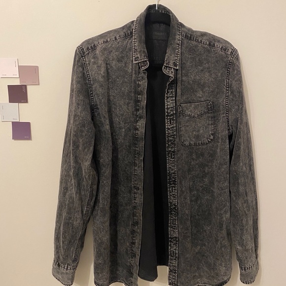 Small acid washed denim shirt size small (men’s) - Picture 1 of 3